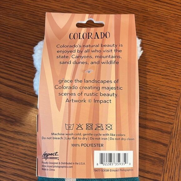 NWT -Slipper Socks, Colorado - warm and cozy - really soft - fits side 5-8 - Picture 5 of 8